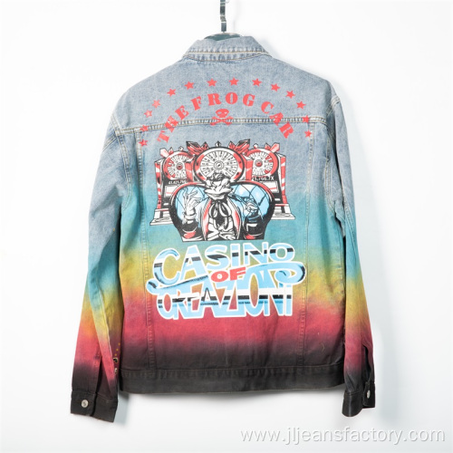 Colorful Color Denim Jacket Customization